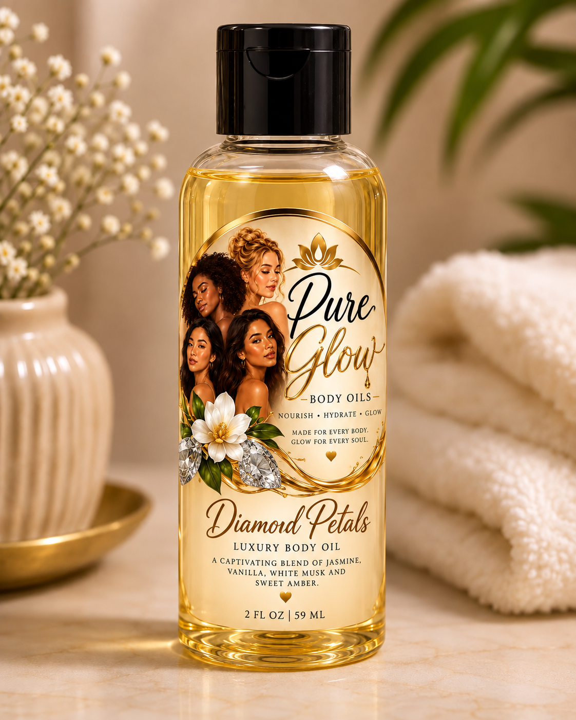 Diamond Petals Body Oil