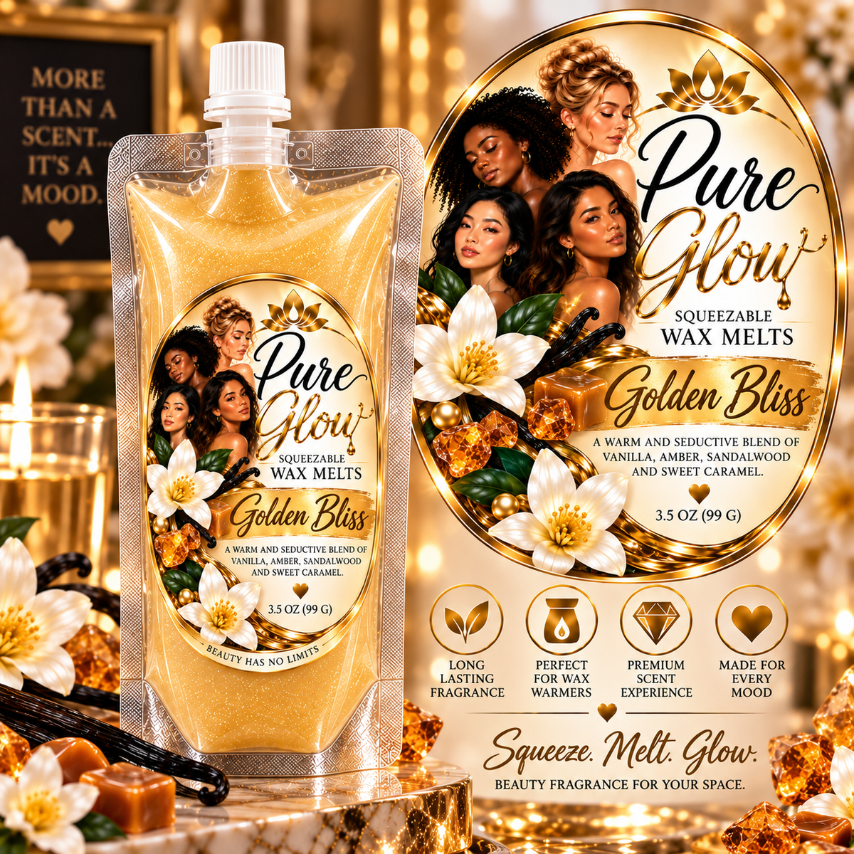 Golden Bliss Squeezable Wax Melts
