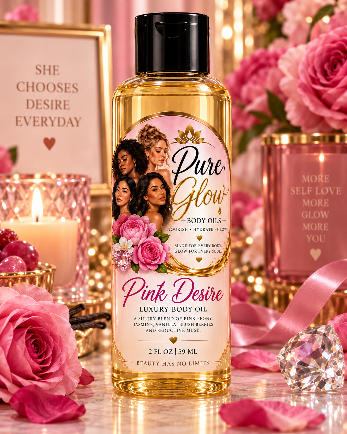 Pink Desire Body Oil