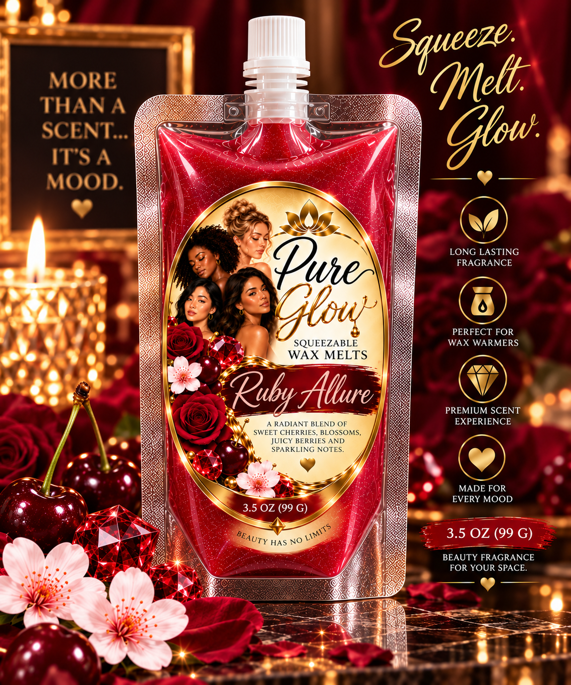 Ruby Allure Squeezable Wax